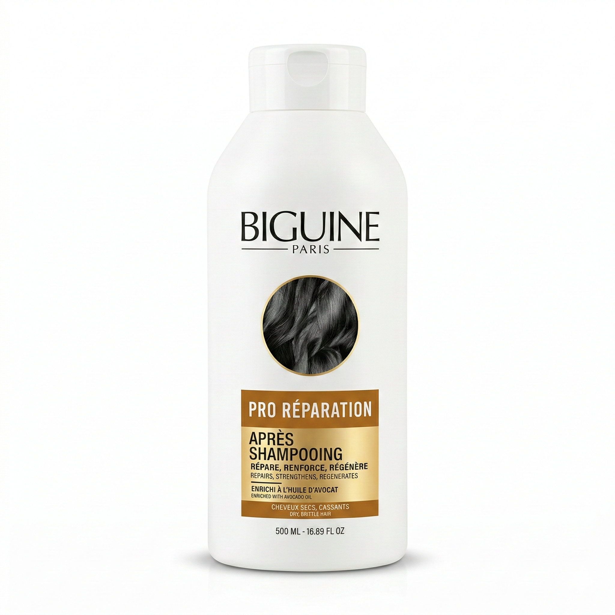 500ml Biguine Paris - Après-Shampooing Pro Réparation Cheveux Secs et Cassants