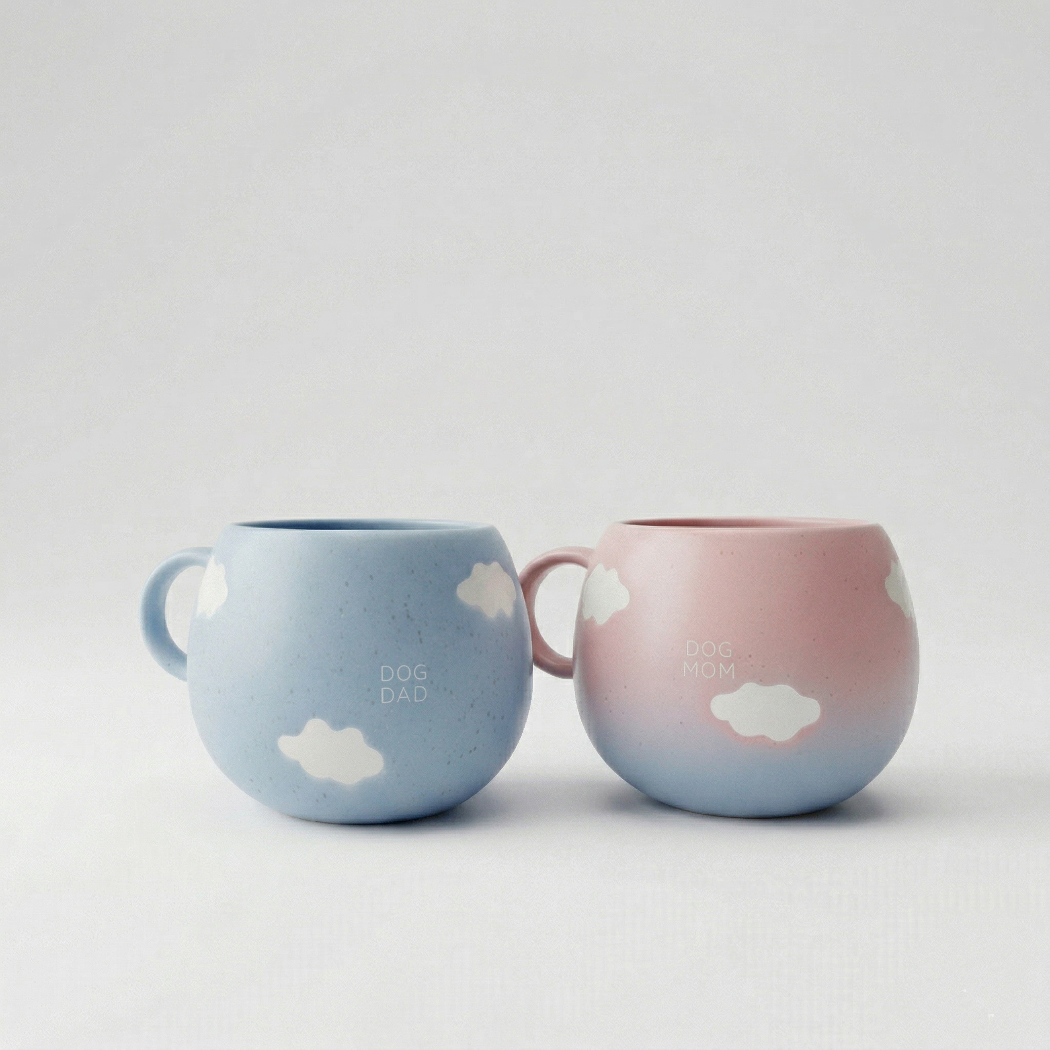 Cloud Mix Sunset Collection Mug 500ml Dog Mom & Dad 2 Pieces Set