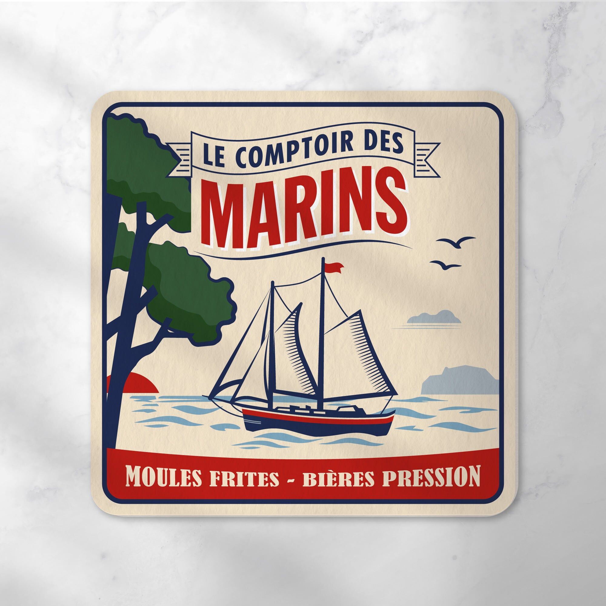 Coasters | The Sailors' Counter (x6)