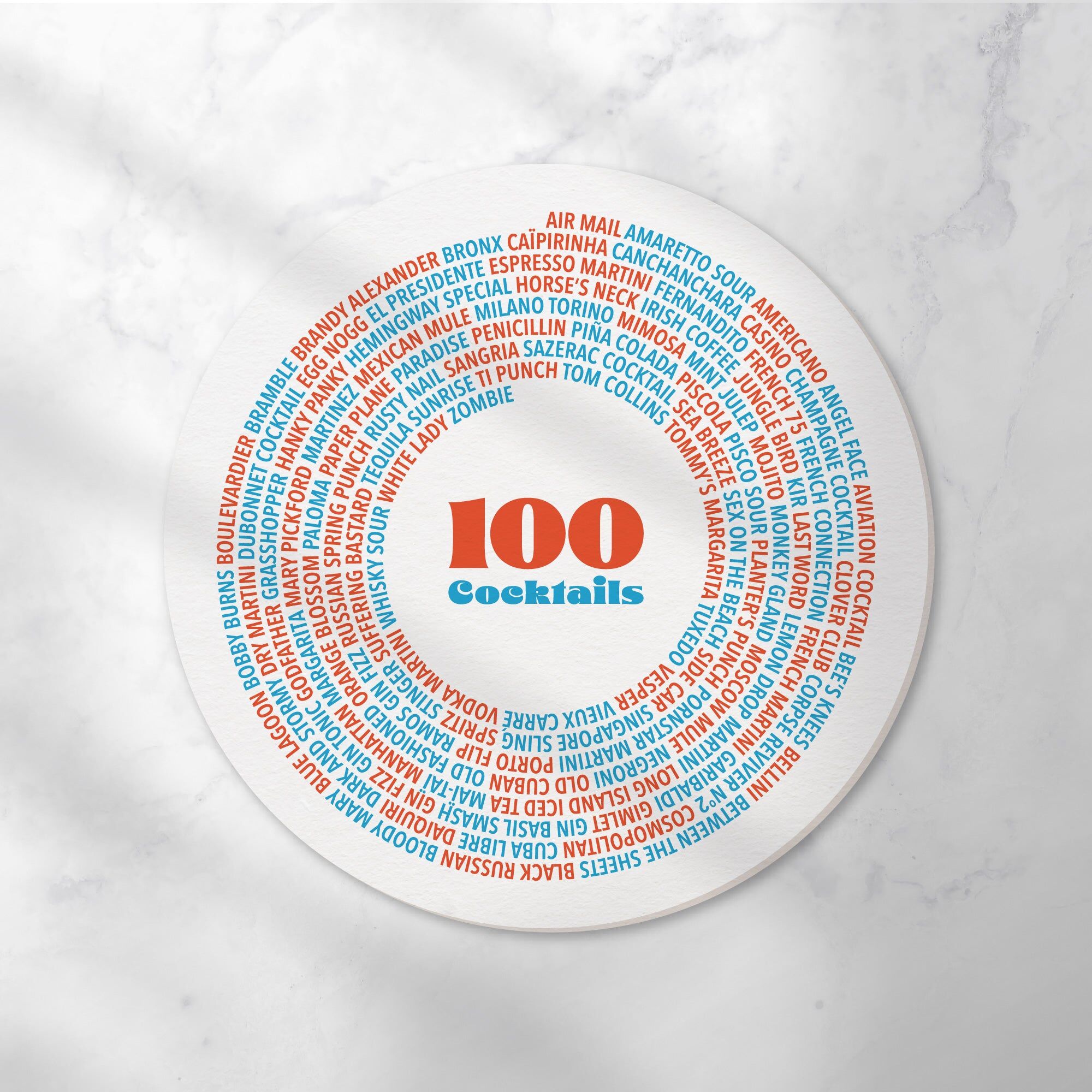 Coasters | 100 Cocktails (x6)