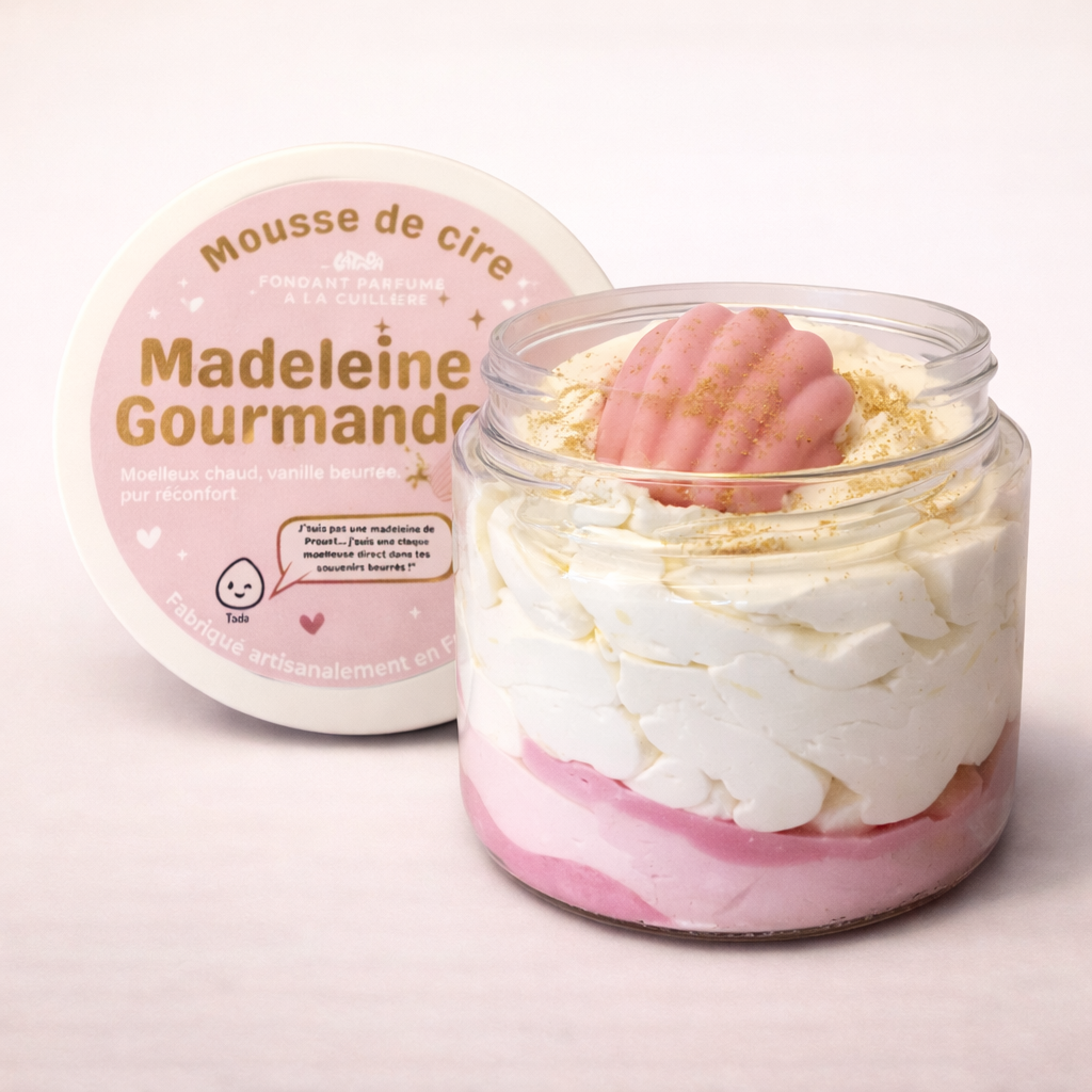 Scented wax melt with a Madeleine Gourmande texture – Handcrafted creamy melt 100 ml