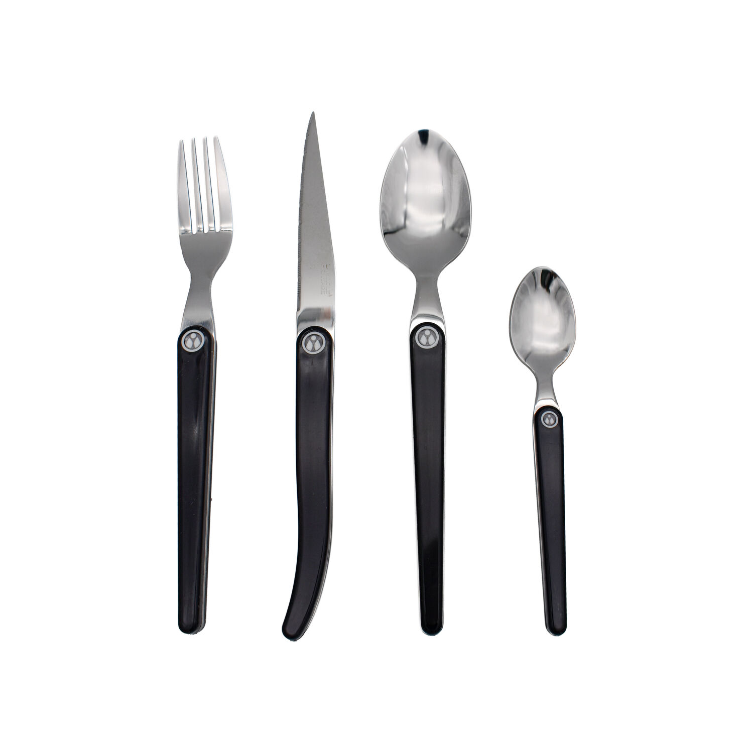 Ménagère Laguiole Héritage– Manche Carbone ABS – 16 pièces
