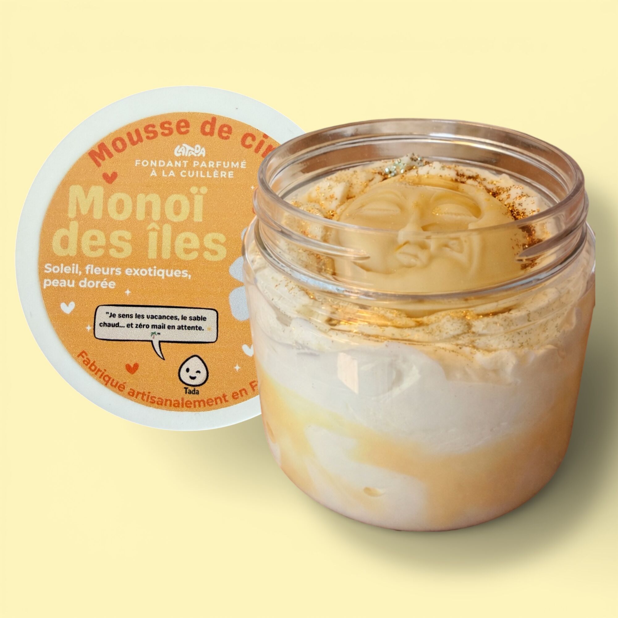 Monoï des îles scented wax melt - Handcrafted creamy melt 100ml