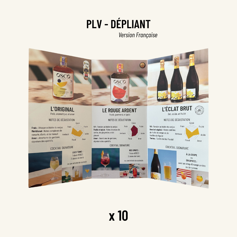 POS-Material – Produktbroschüre – Französische Version