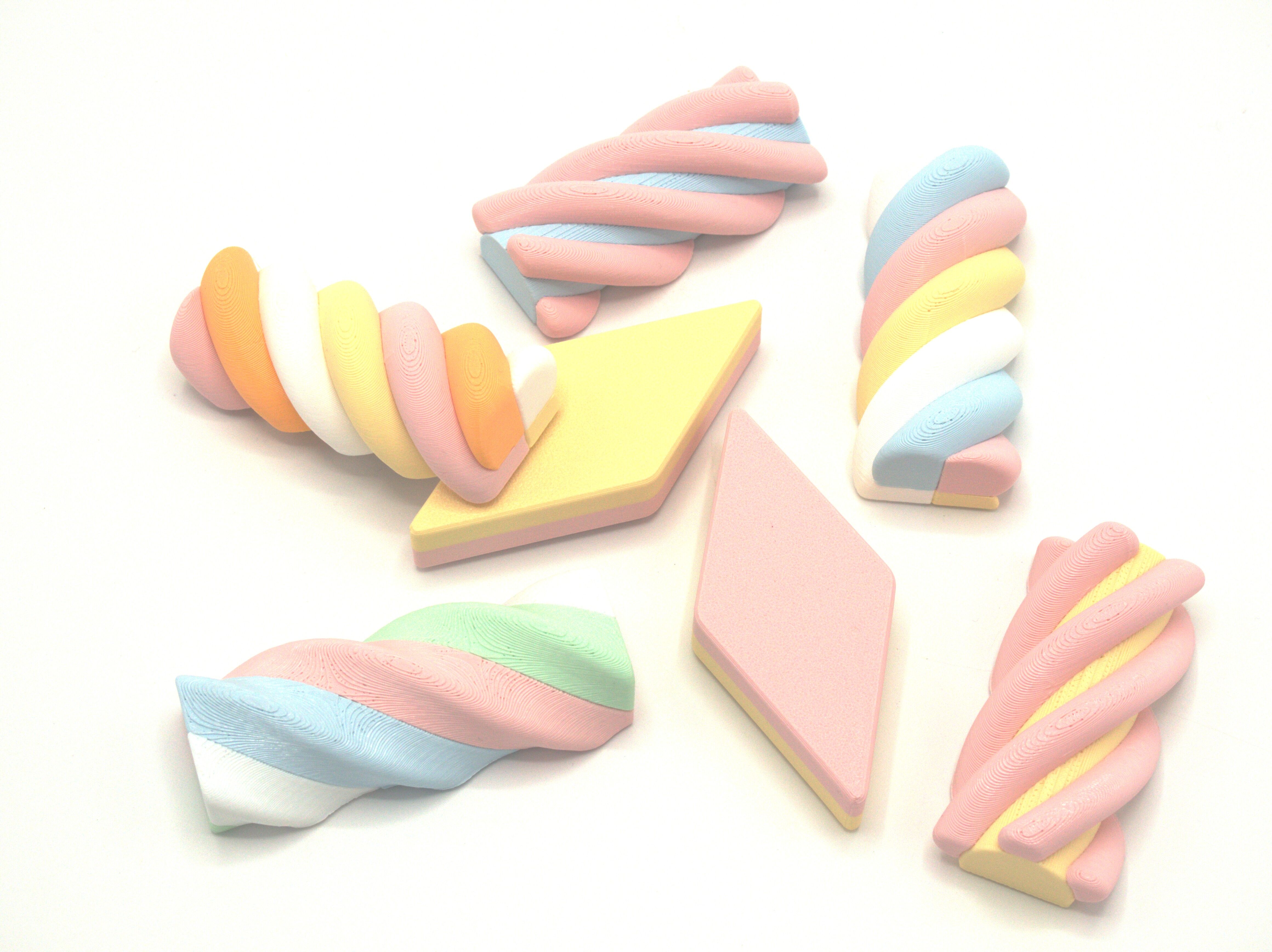 Ensemble de 7 aimants en forme de bonbons