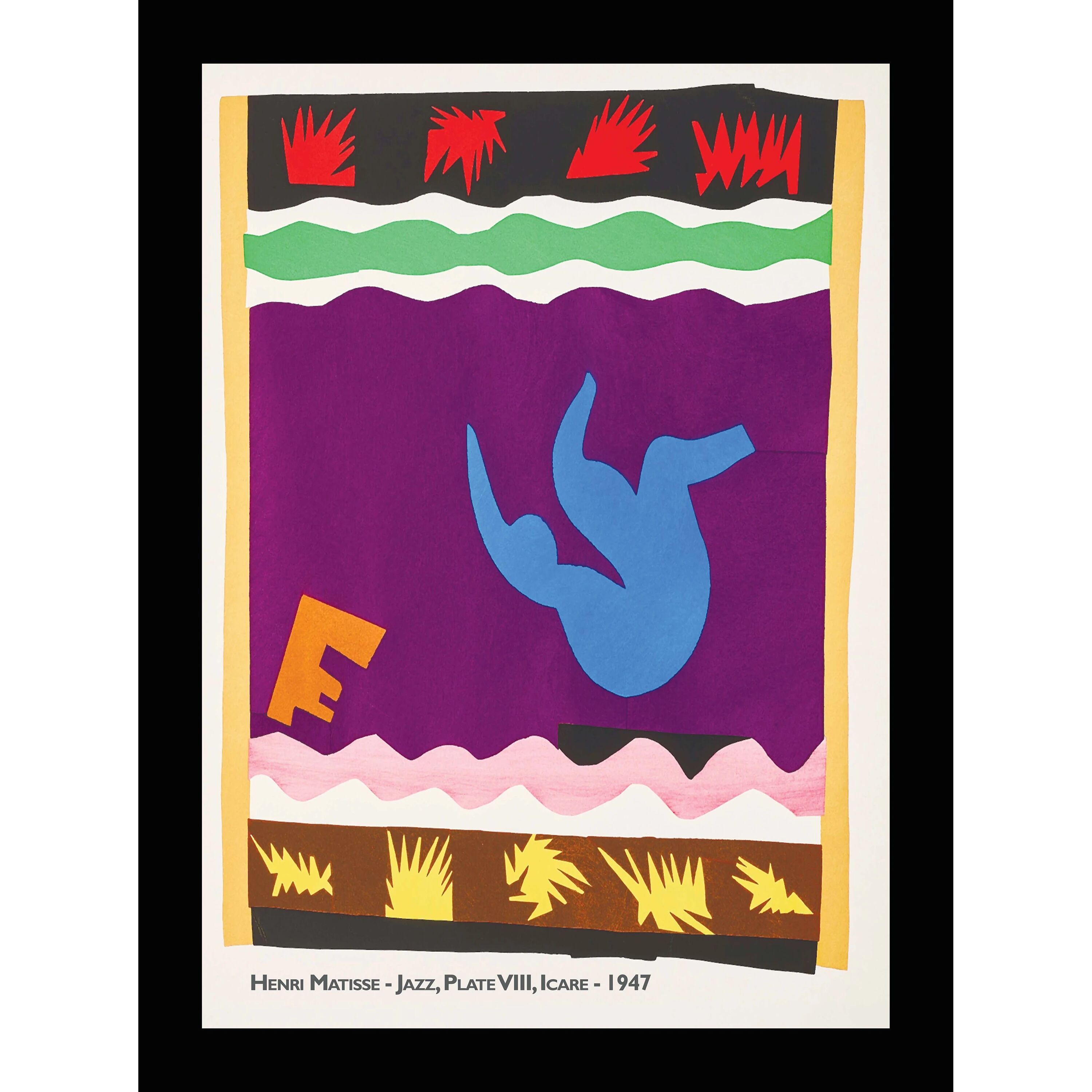 Der Sturz des Ikarus (Jazz, Tafel VIII), Henri Matisse, 1947