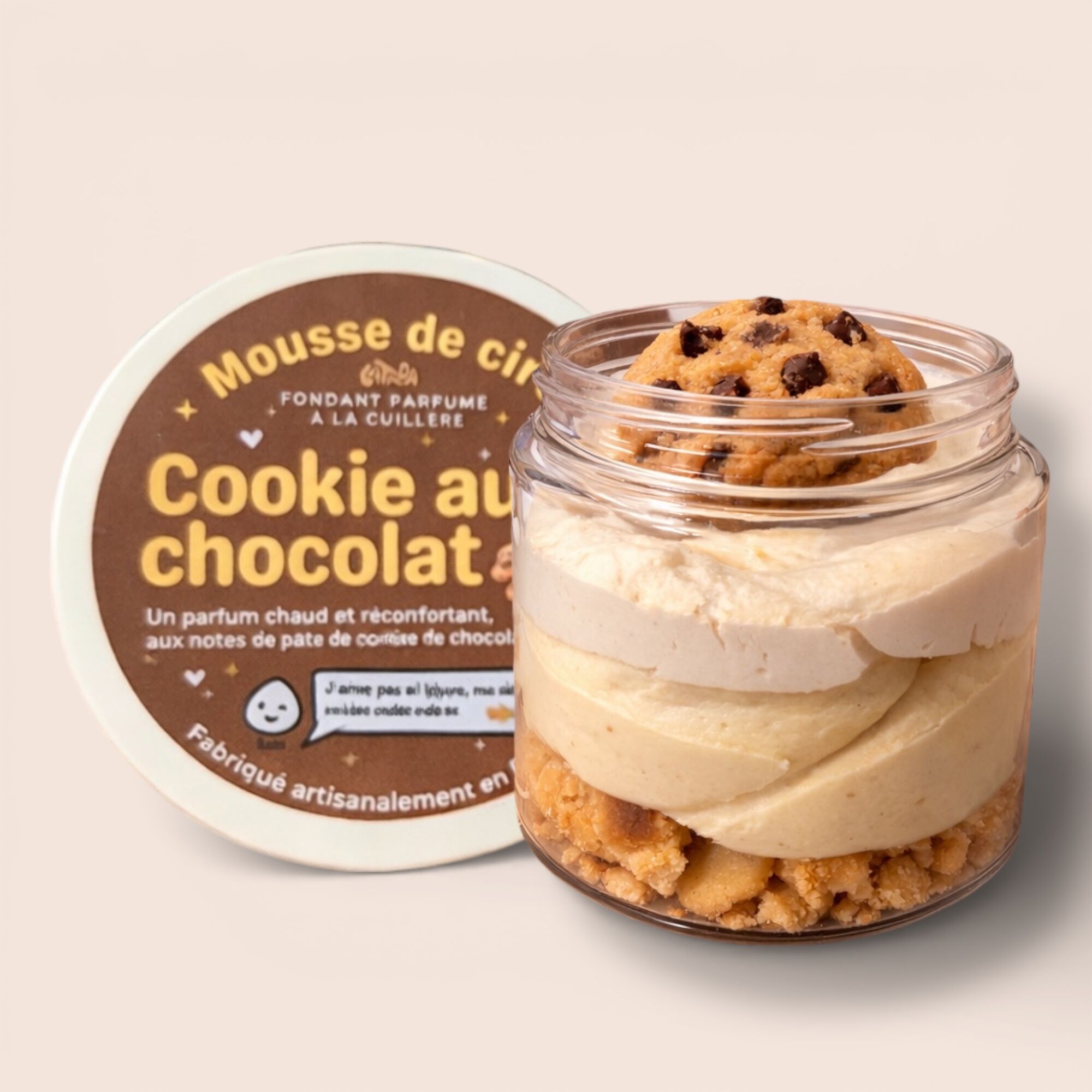 Chocolate Cookie Wax Mousse - Handcrafted Creamy Scented Fudge 100ml