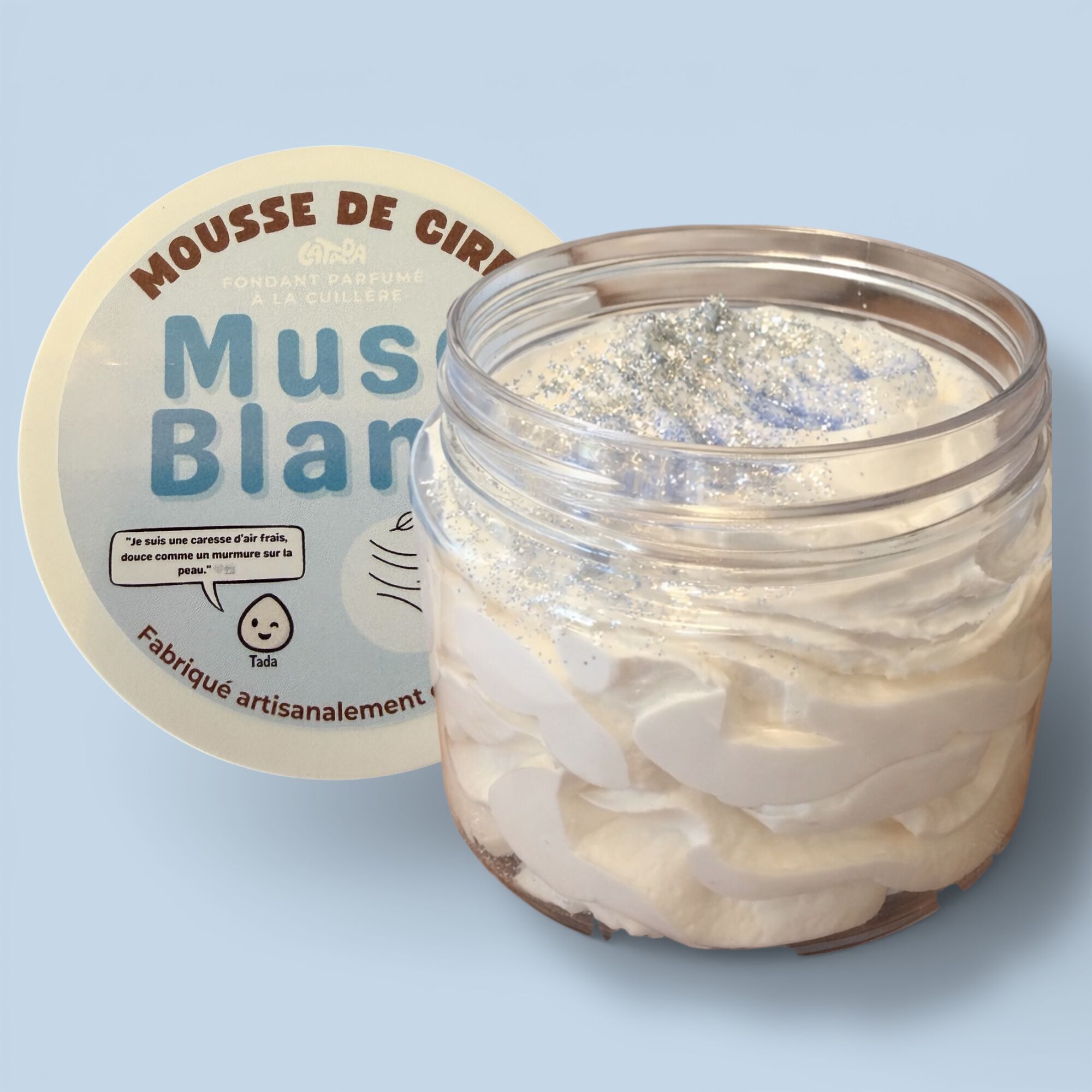 Scented wax melt with white musk - Handcrafted creamy melt 100ml