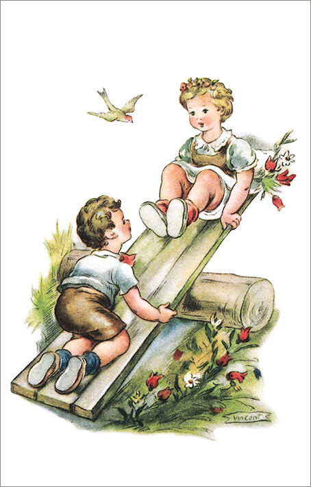 Die Swing-Postkarte