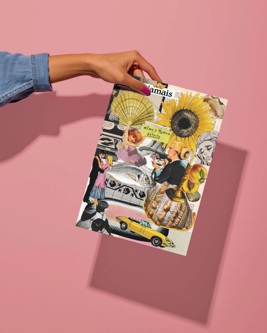 Vintage-Collage-Poster Mehr als je zuvor