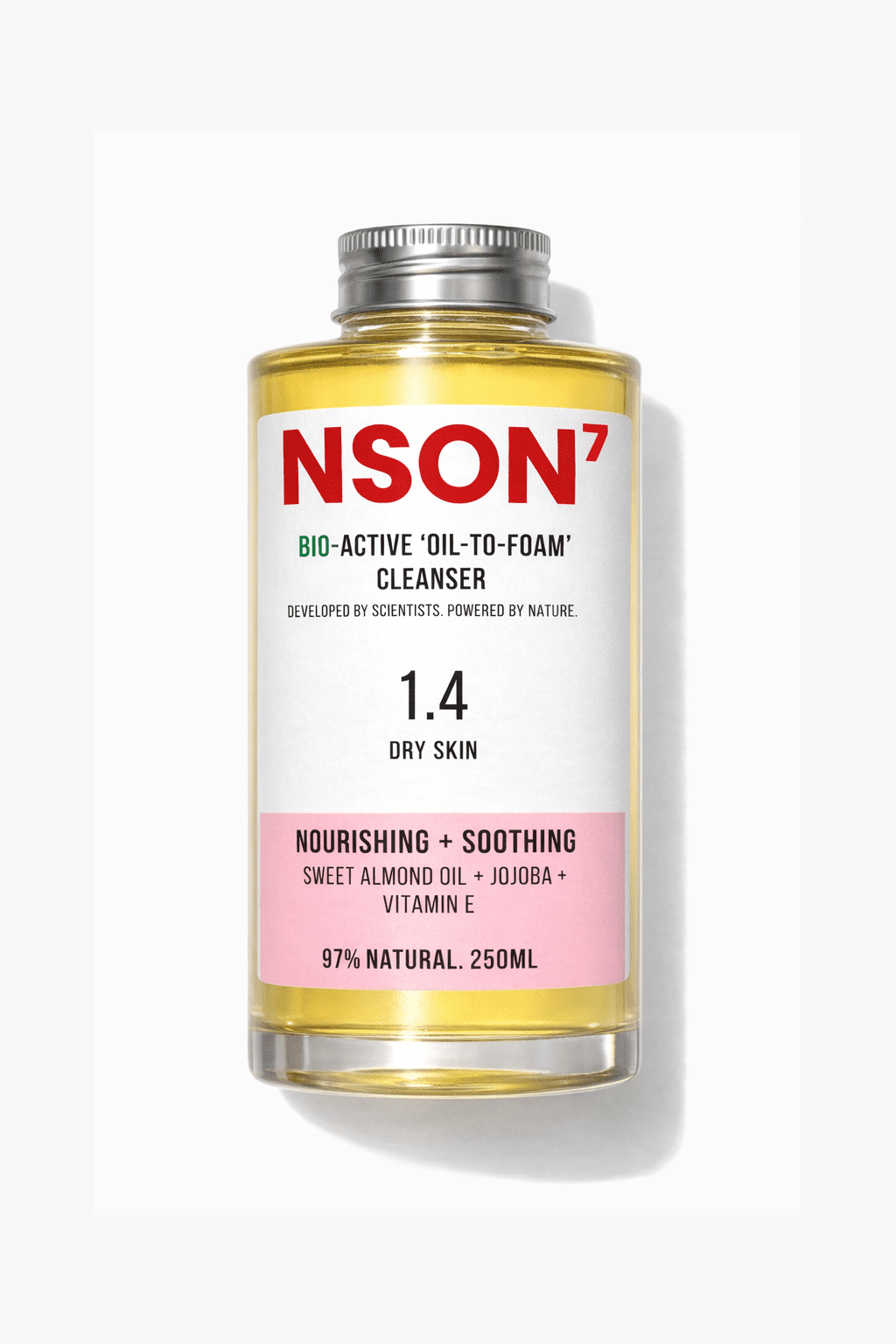 Cable de 1.4 Limpiador corporal nutritivo bioactivo de aceite a espuma