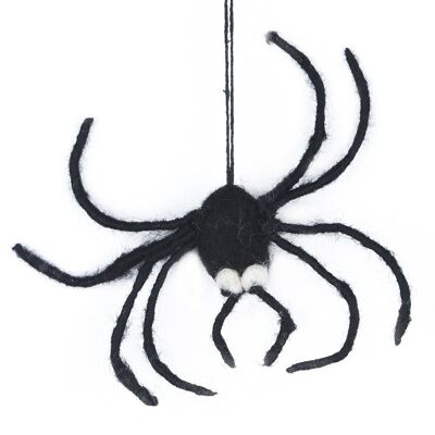 Decoración hecha a mano de fieltro colgante de araña de Halloween