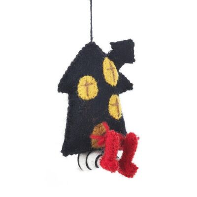 Handgemachte hängende Hexe Hausnadel fühlte Halloween-Dekoration