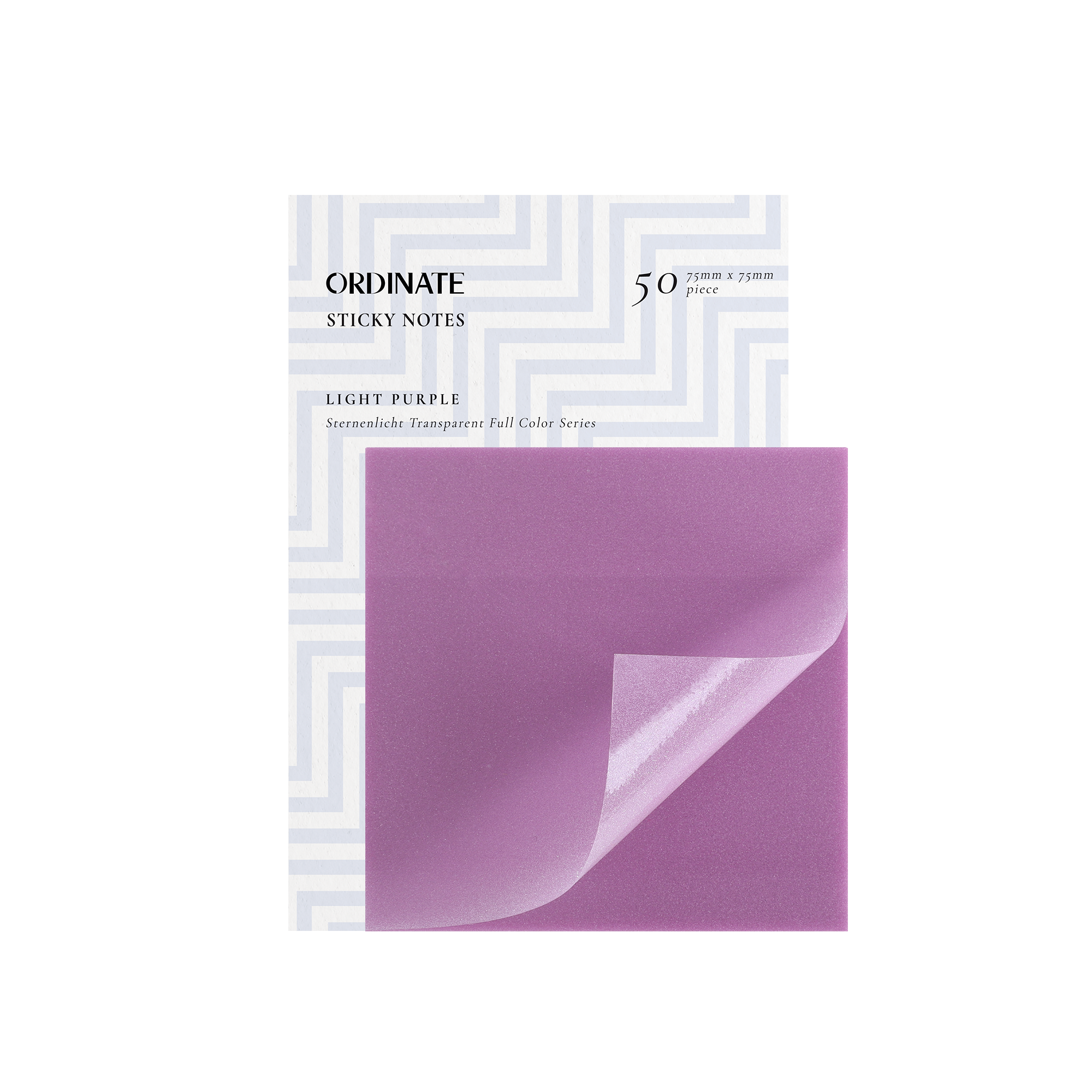 Light Purple- Durchsichtige Transparent Sticky Notes -75cm x 75cm 50pc