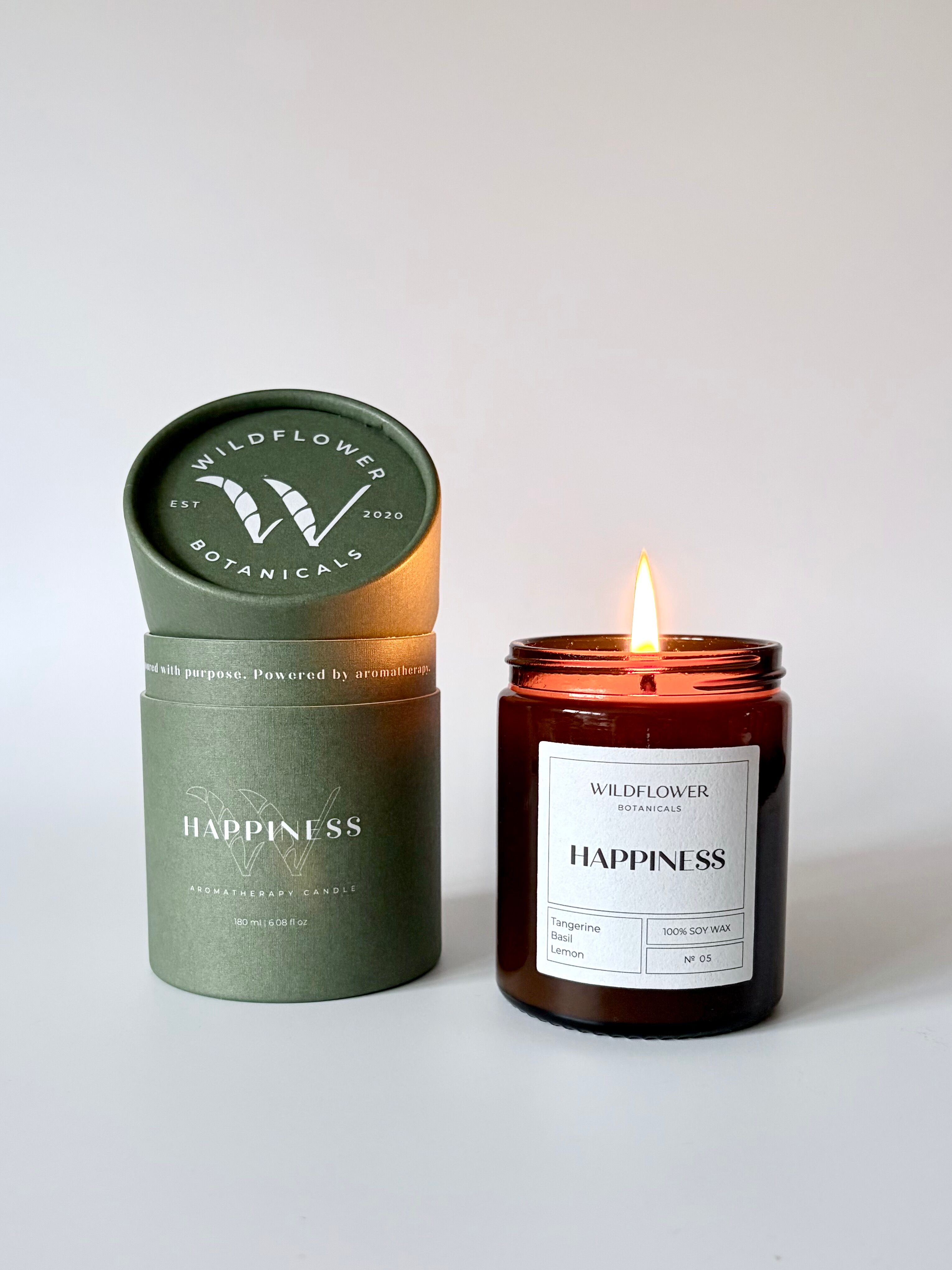 Happiness Aromatherapy Soy Candle