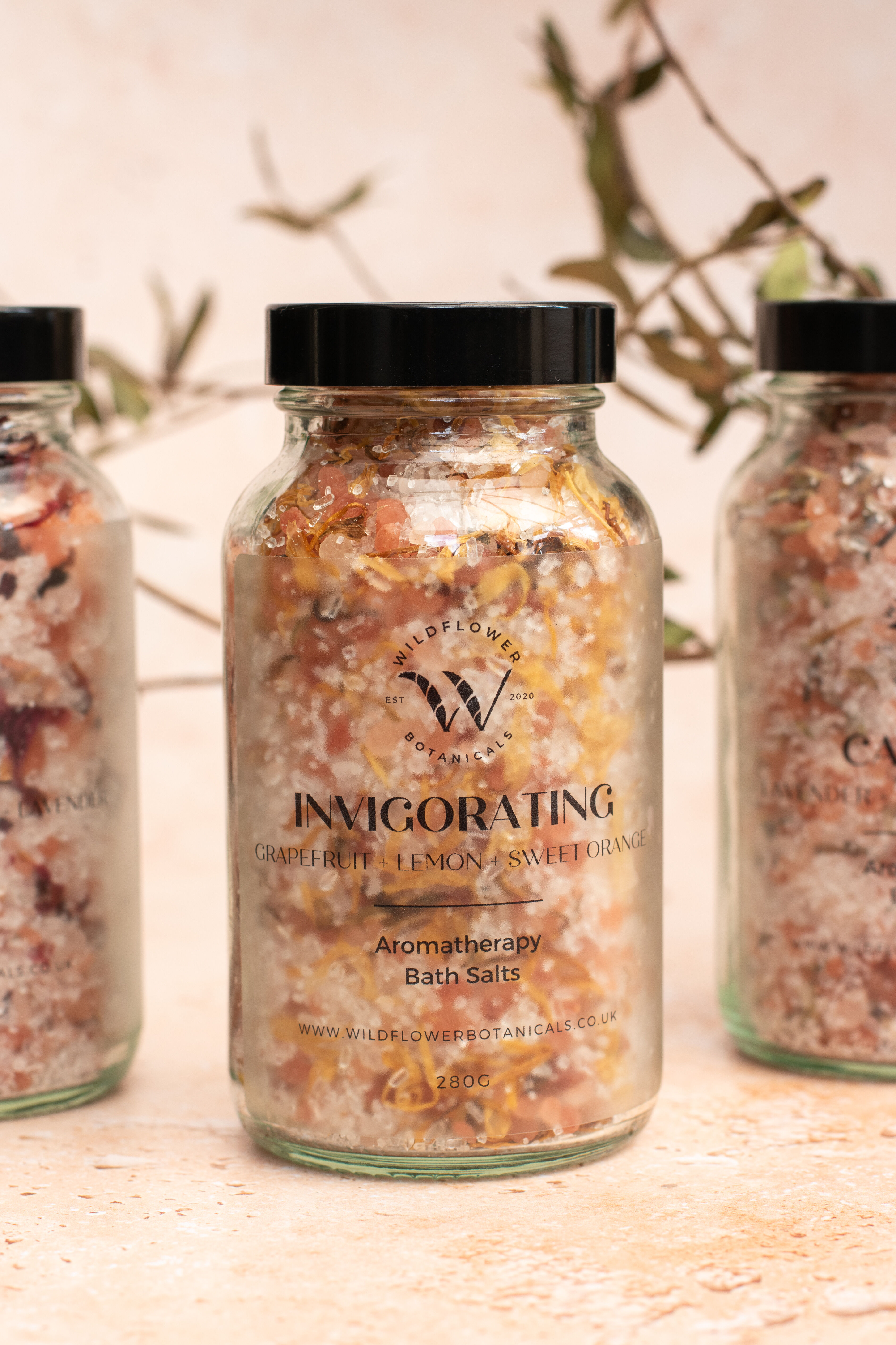 INVIGORATING Bath Salts  | Aromatherapy Blend | All-Natural Mineral Soak