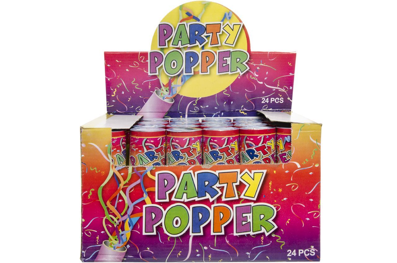 PARTY POPPER M MET CONFETTI