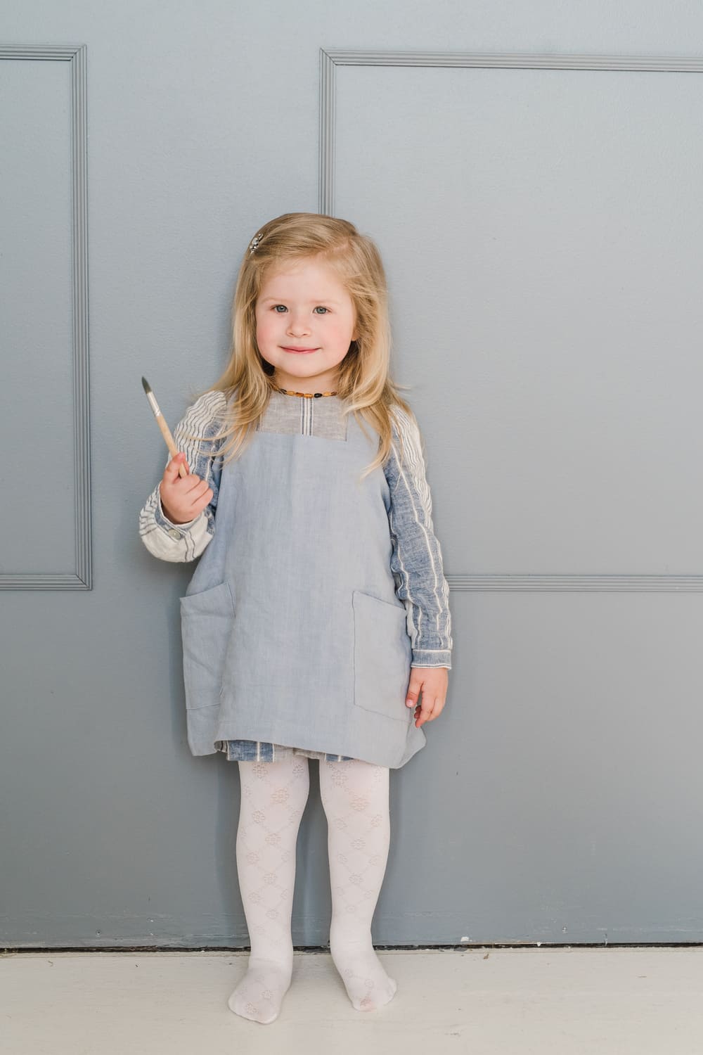 Kids Japanese style Linen Apron in Various Colors