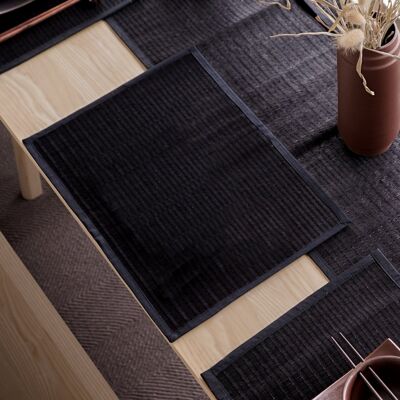 Black Reed Placemats