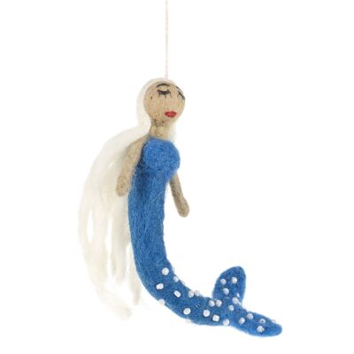 Handmade Felt The Mermaids Fair trade Hanging Decoration bella