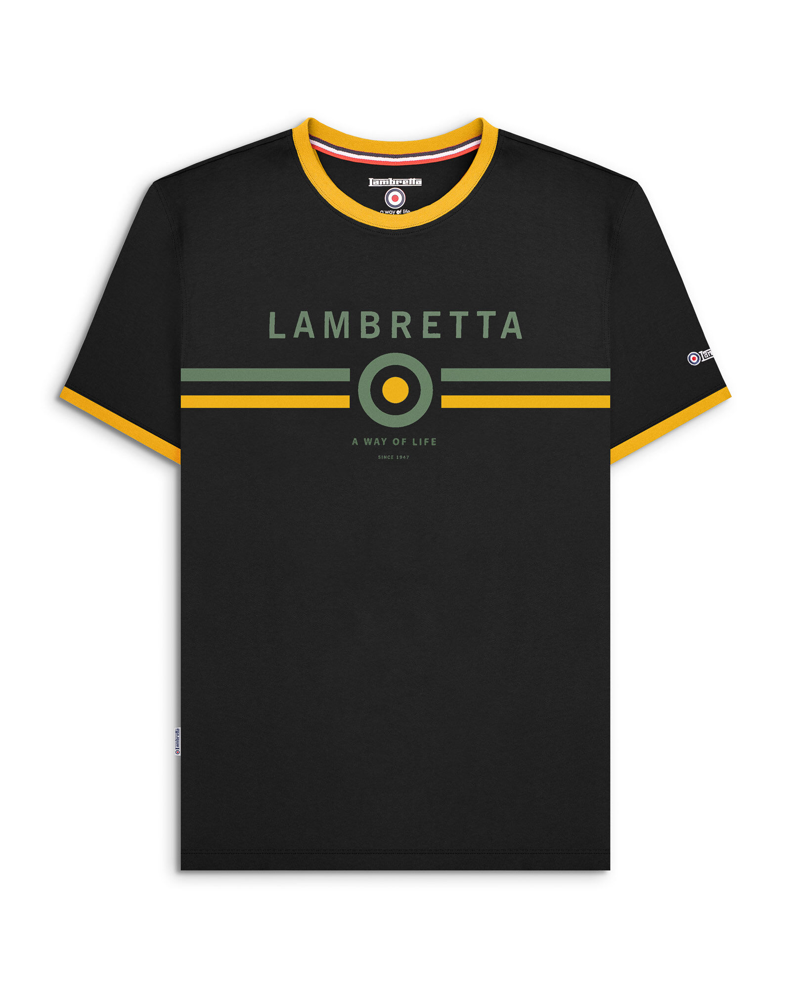 Target Ringer Tee Black/Gold SS26