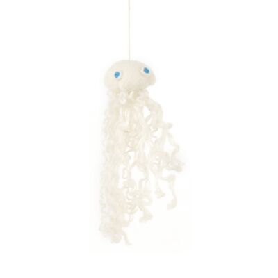 Handmade Felt Elsa the Jellyfish Biodegradable Hanging Decoration