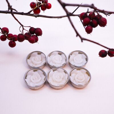 White Rose Scented Tealights
