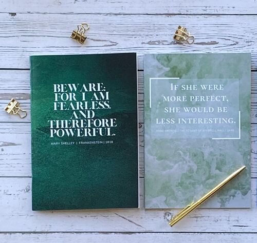 Bronte & Shelley - Set of 2 A5 Notebooks