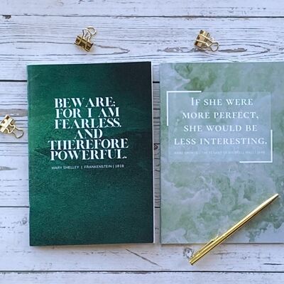 Bronte & Shelley - Set of 2 A5 Notebooks