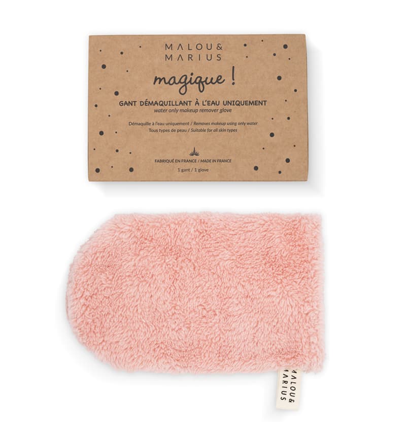 GANT DEMAQUILLANT A L'EAU UNIQUEMENT ROSE