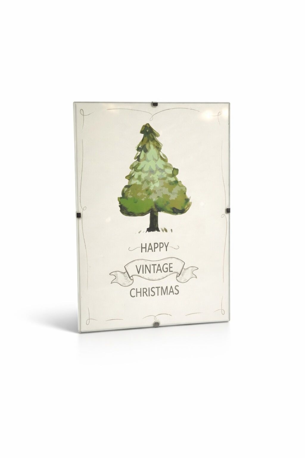 Fröhliche Vintage-Weihnachts-Fotorahmen 15x20cm