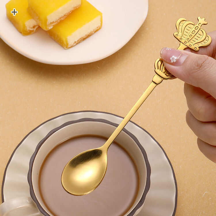 'Crown' Spoon - 4 colors - Tea, coffee, dessert