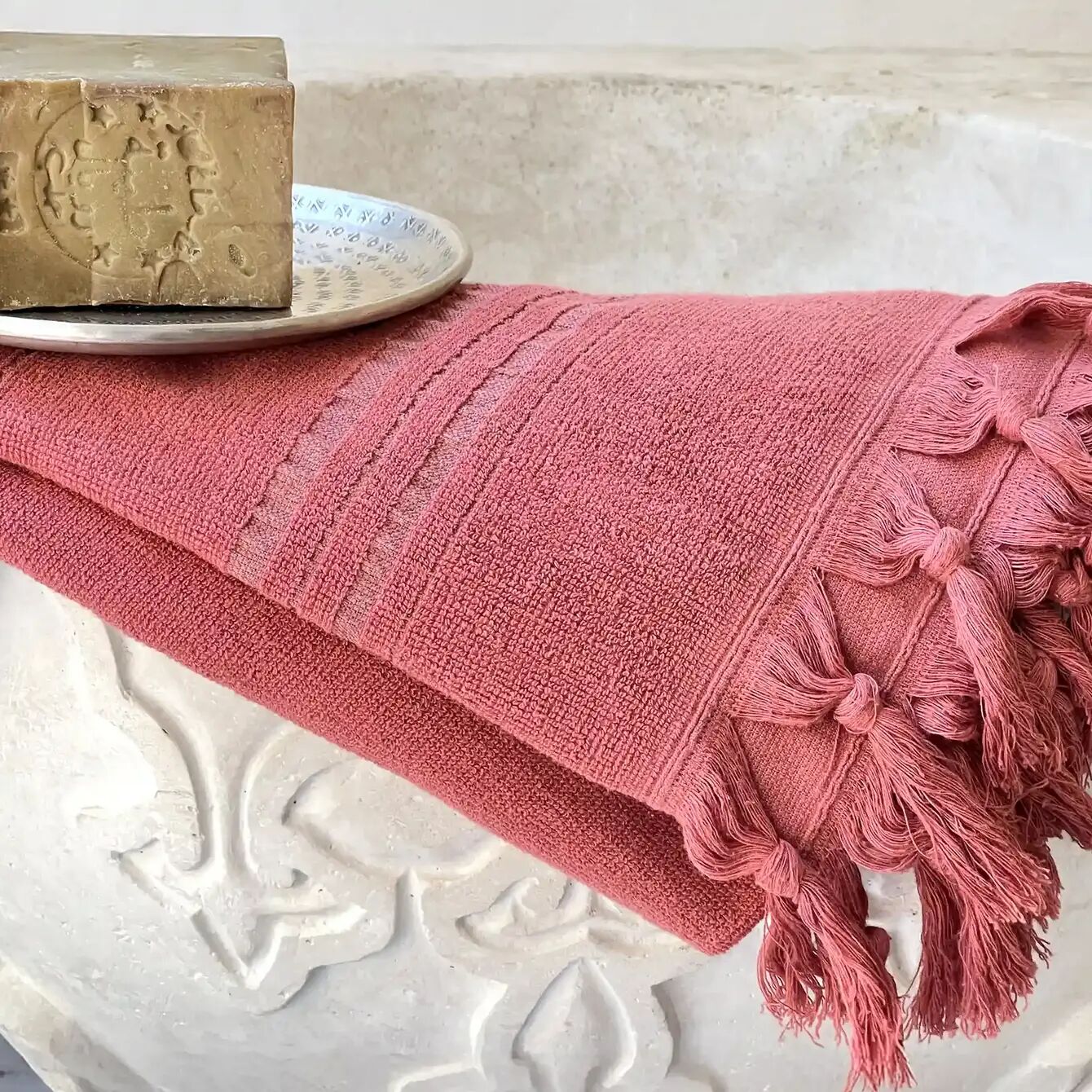 Organic cotton fouta towel - Jasper - 90x170 cm - Dolce Collection