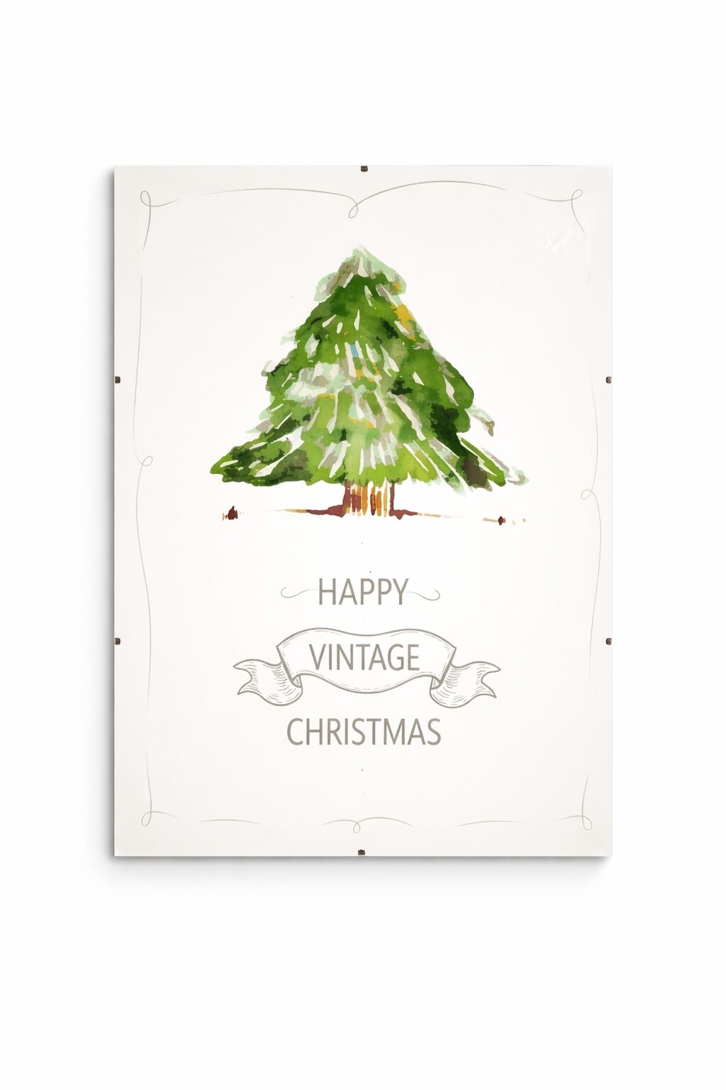 Fröhliche Vintage-Weihnachts-Fotorahmen 30x40cm