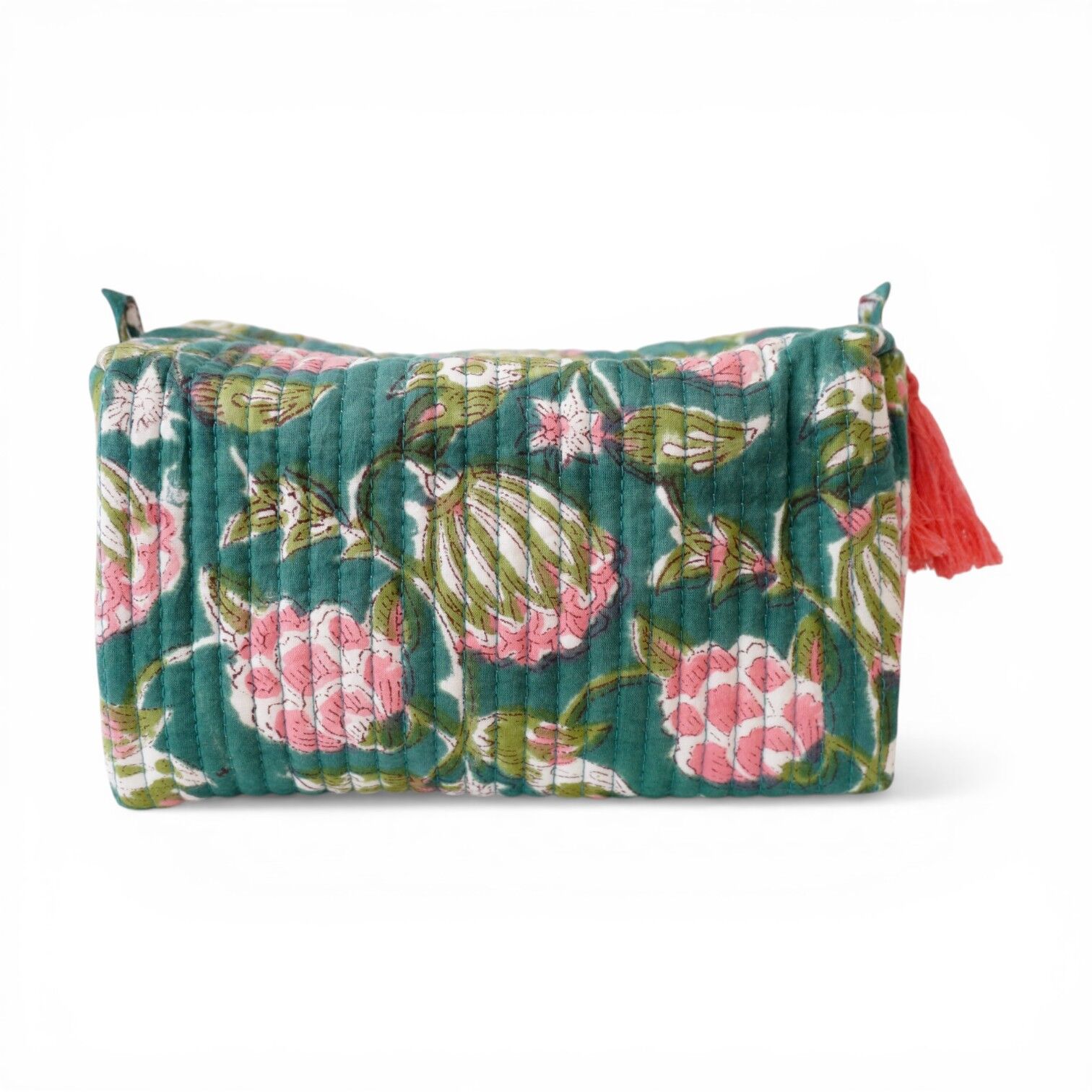 Pochette da toilette in cotone stampato n. 126