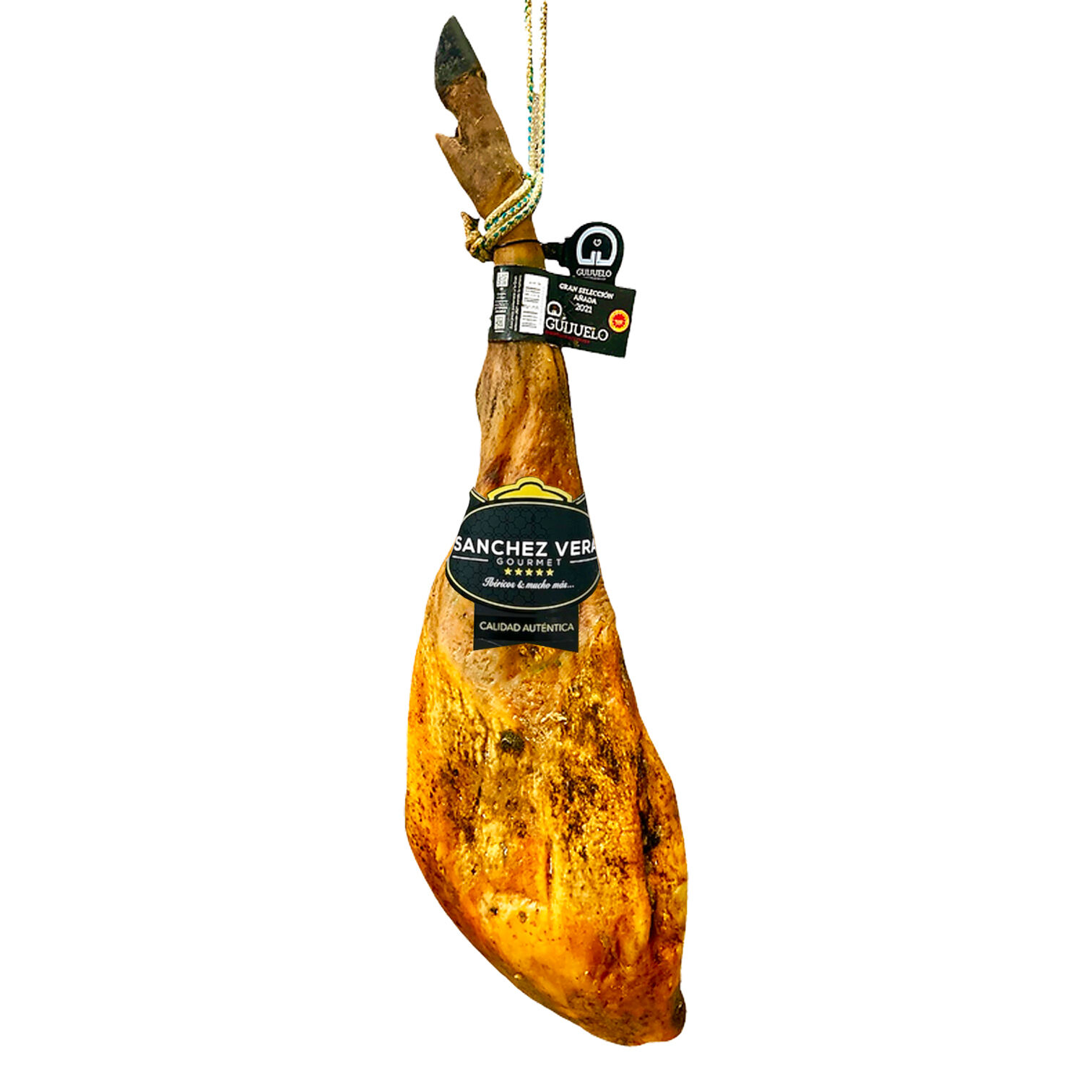 Jambon 100% ibérique de Bellota "Pata Negra" avec AOC "GUIJUELO" avec os