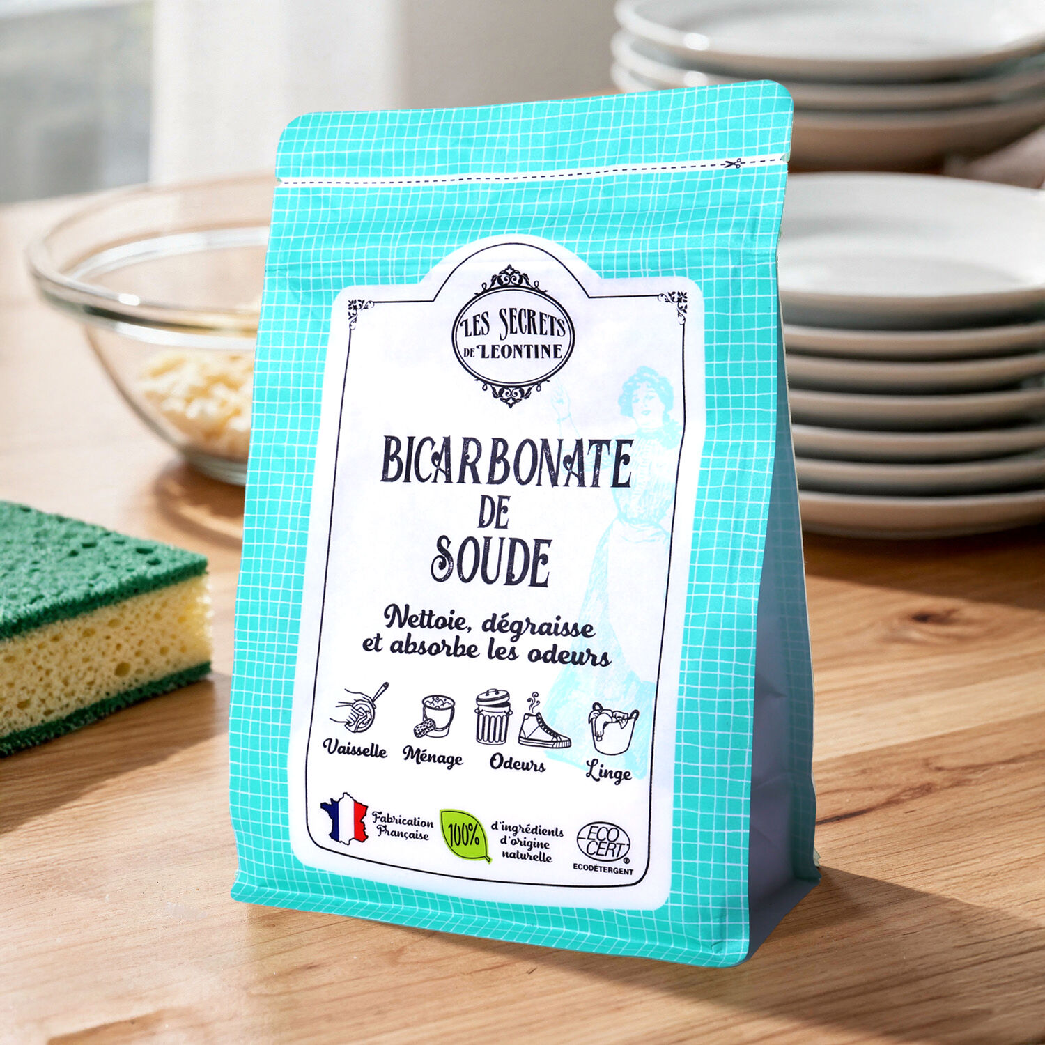 ECOCERT certified baking soda - 500g sachet