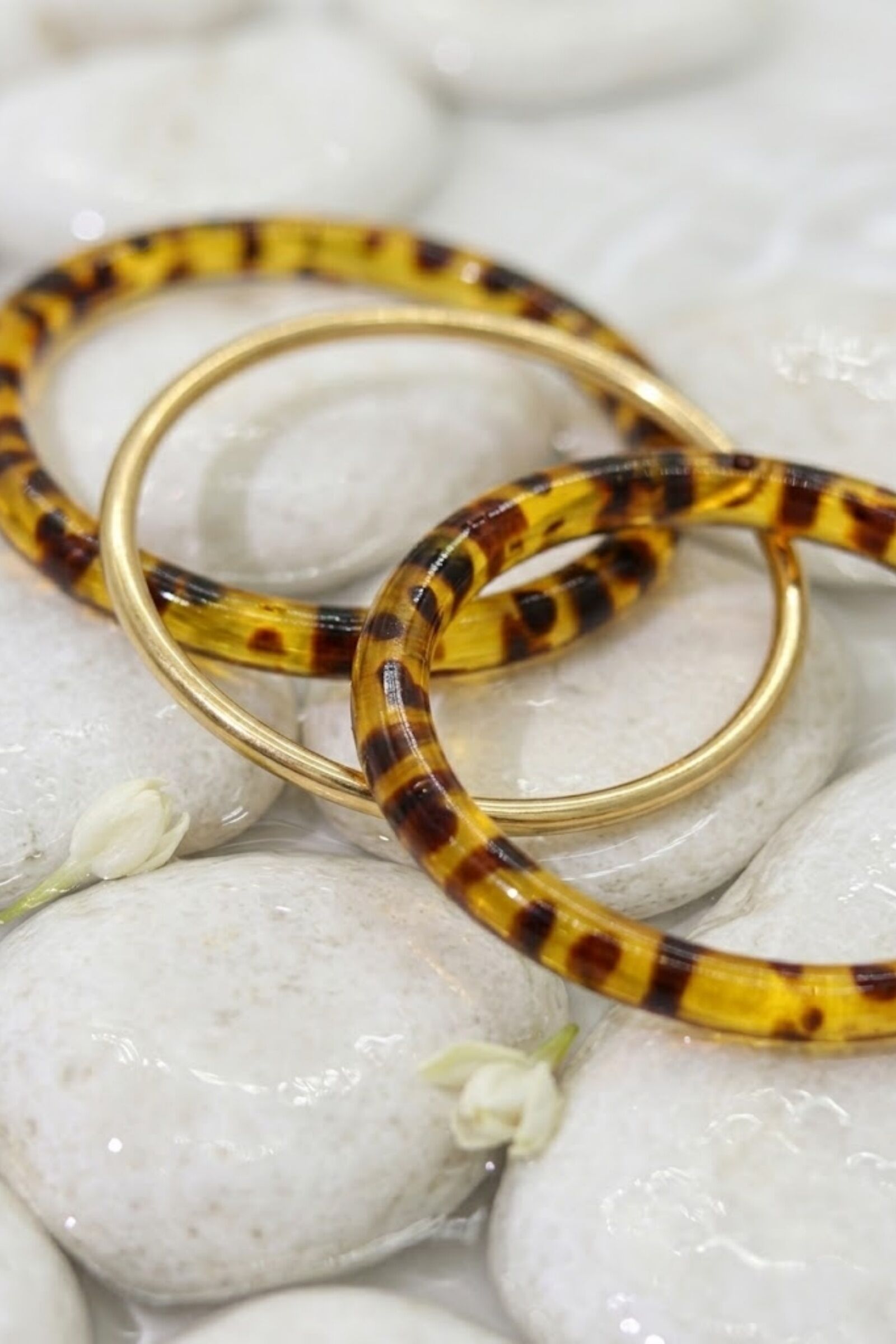 Bracelet Jonc Résine et Acier Inoxydable en lot 3 pcs – Style Tendance & Audacieux