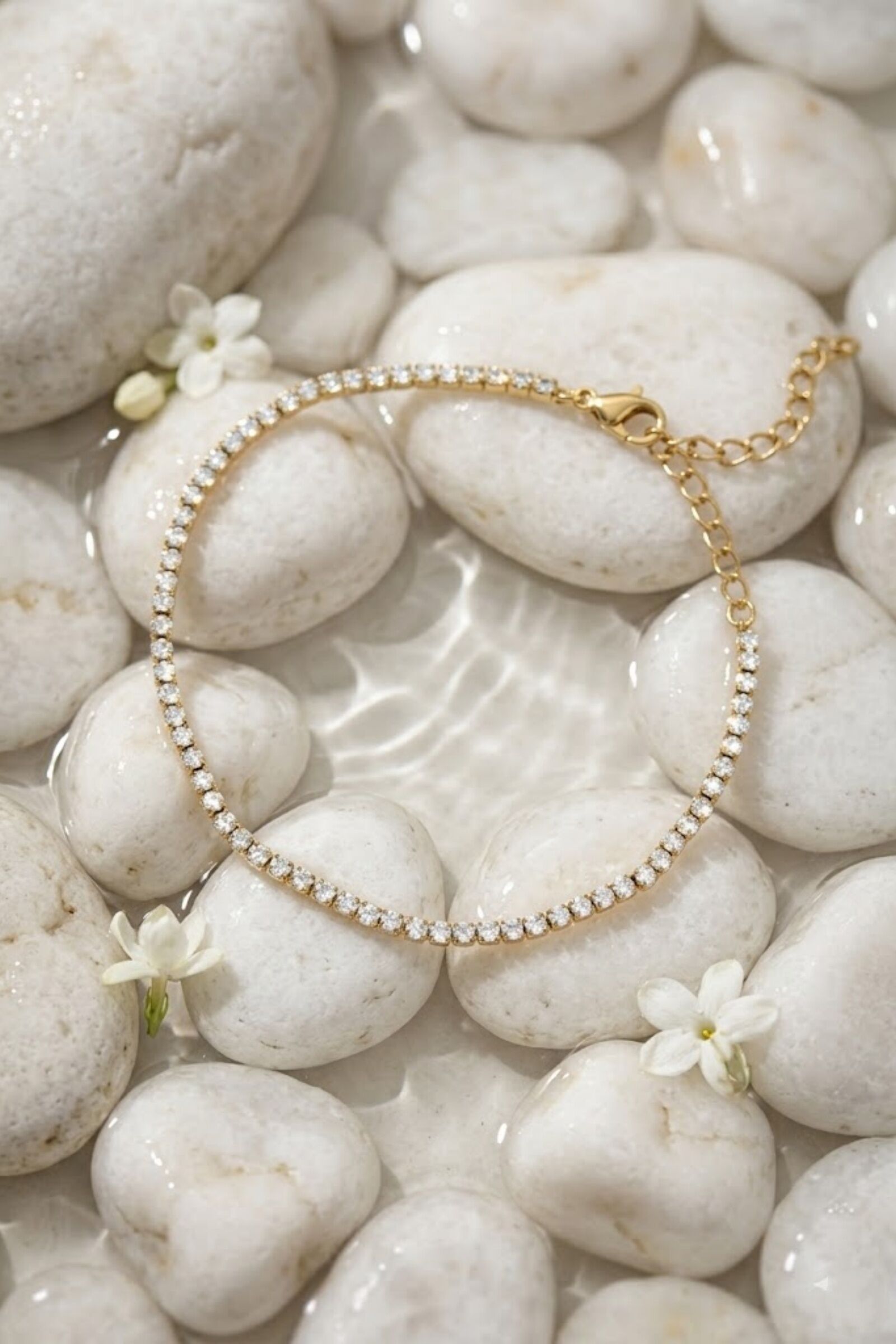 Bracelet Strass Acier Inoxydable – Brillance Élégante & Intemporelle