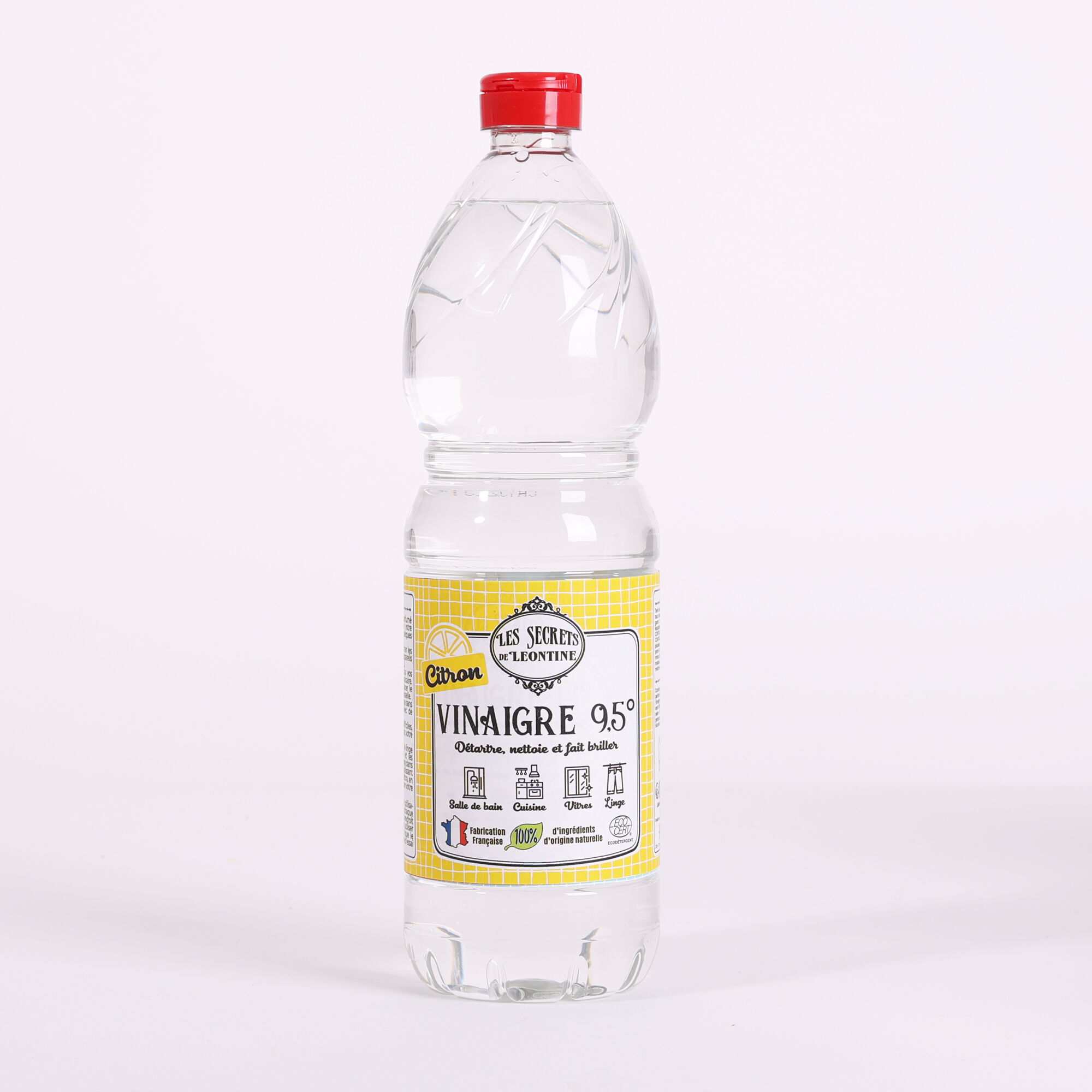 ECOCERT 9,5° Zitronenessig - 1-Liter-Flasche