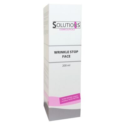 Envase de salón WRINKLE STOP FACE 200 ml para tratamientos faciales y tratamientos