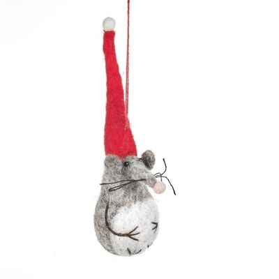 Handgemachte Filz biologisch abbaubare Weihnachten Little Fella Hanging Decoration
