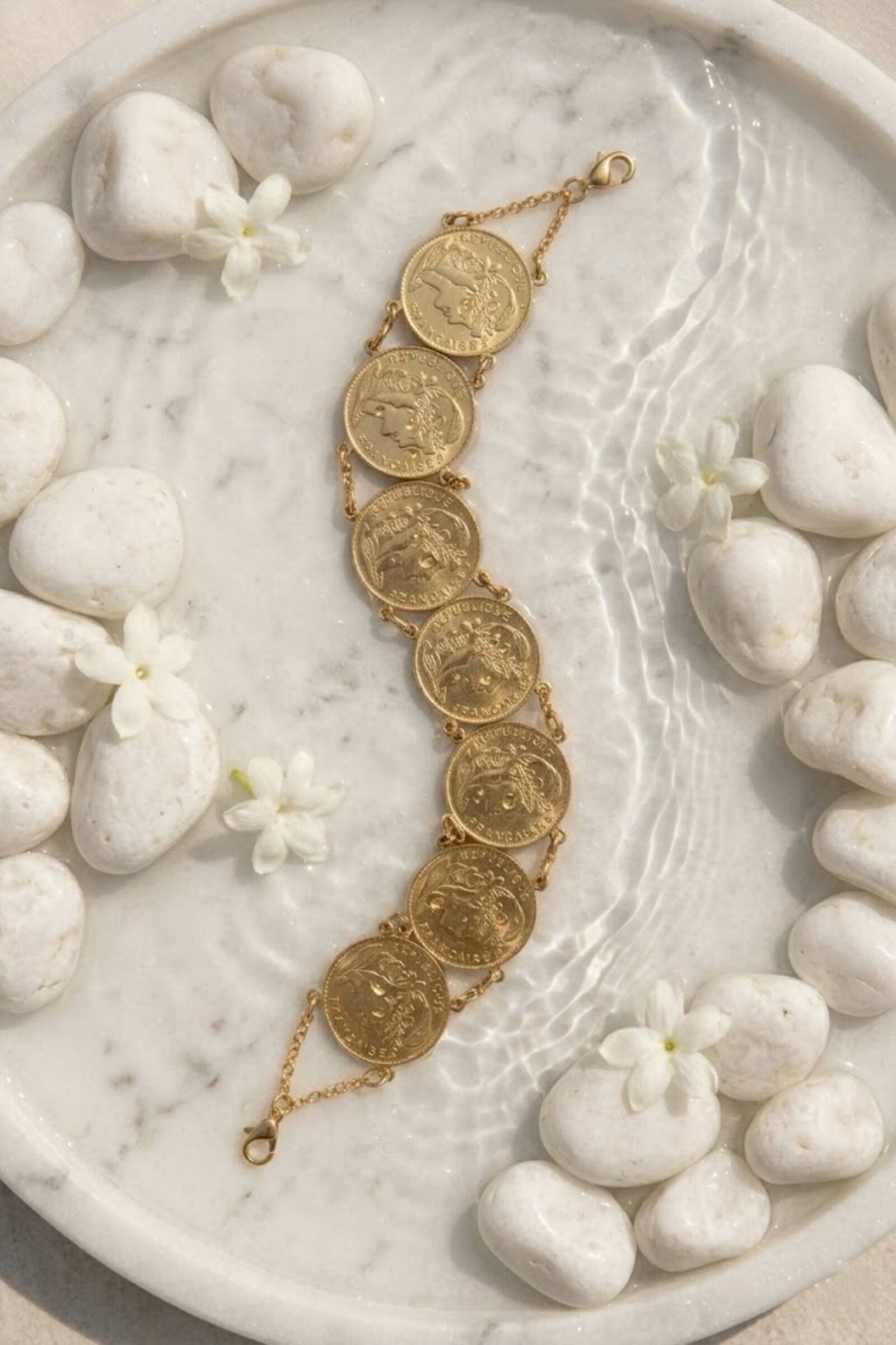 Bracelet Pièce Acier Inoxydable – Style Vintage Chic & Tendance