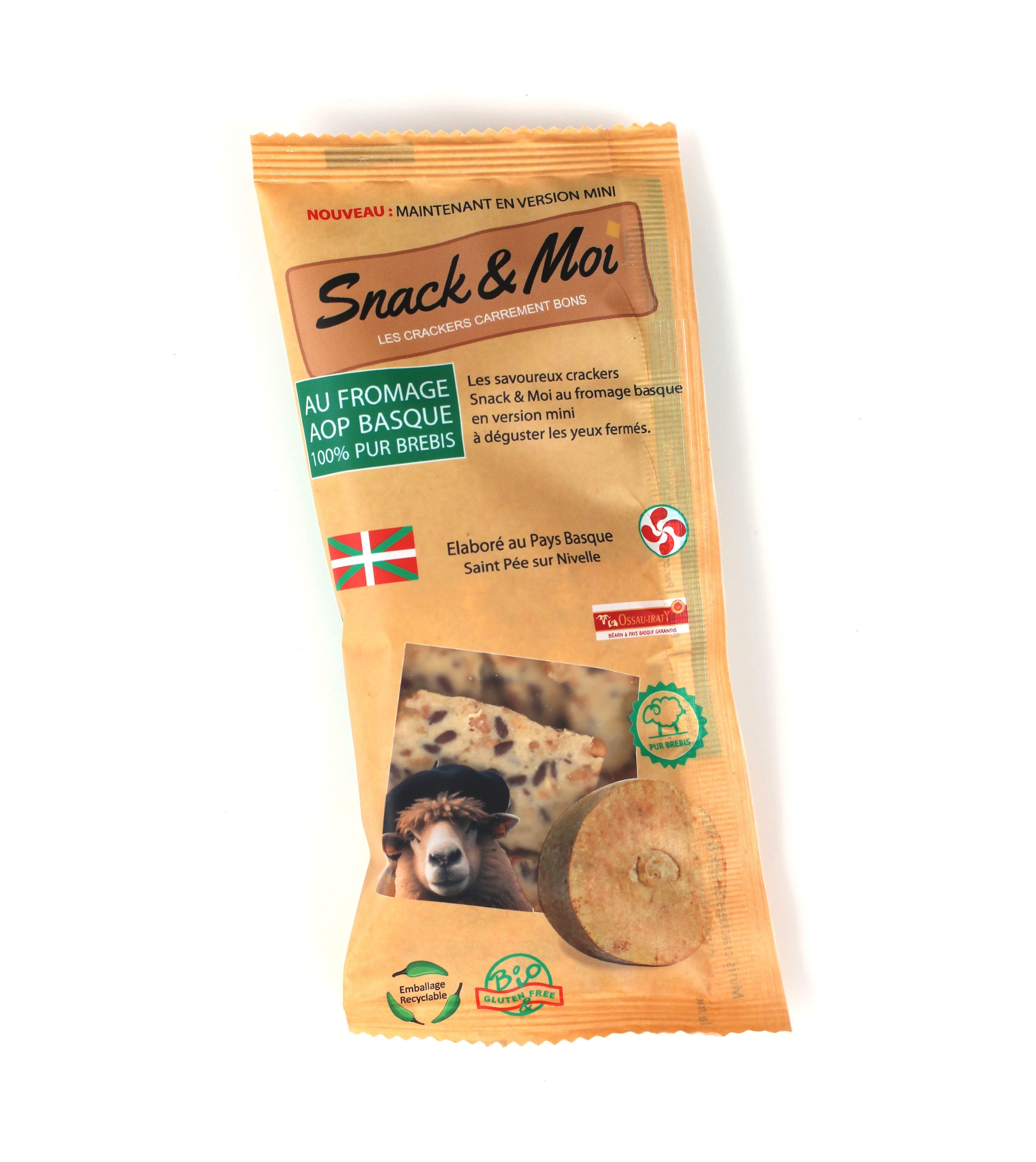 Mini galletas orgánicas con queso de oveja, 25 g