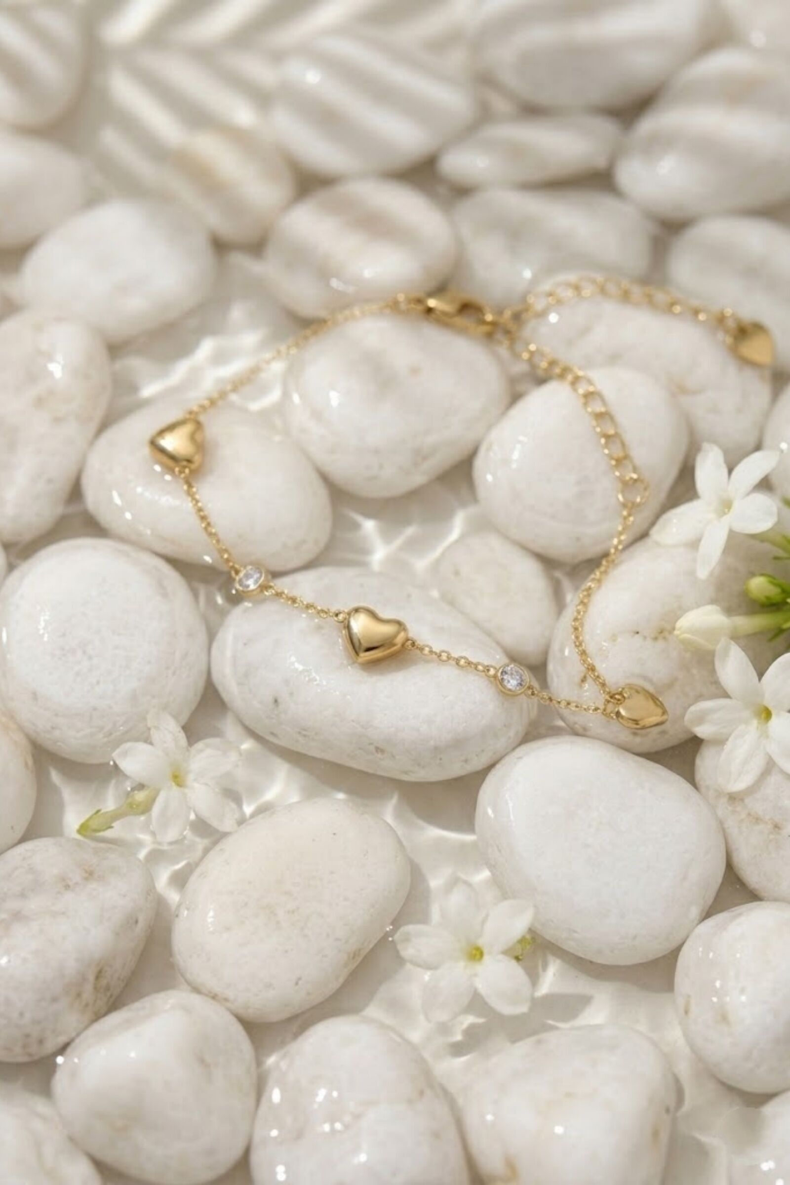 Bracelet Cœur Acier Inoxydable – Délicatesse & Amour