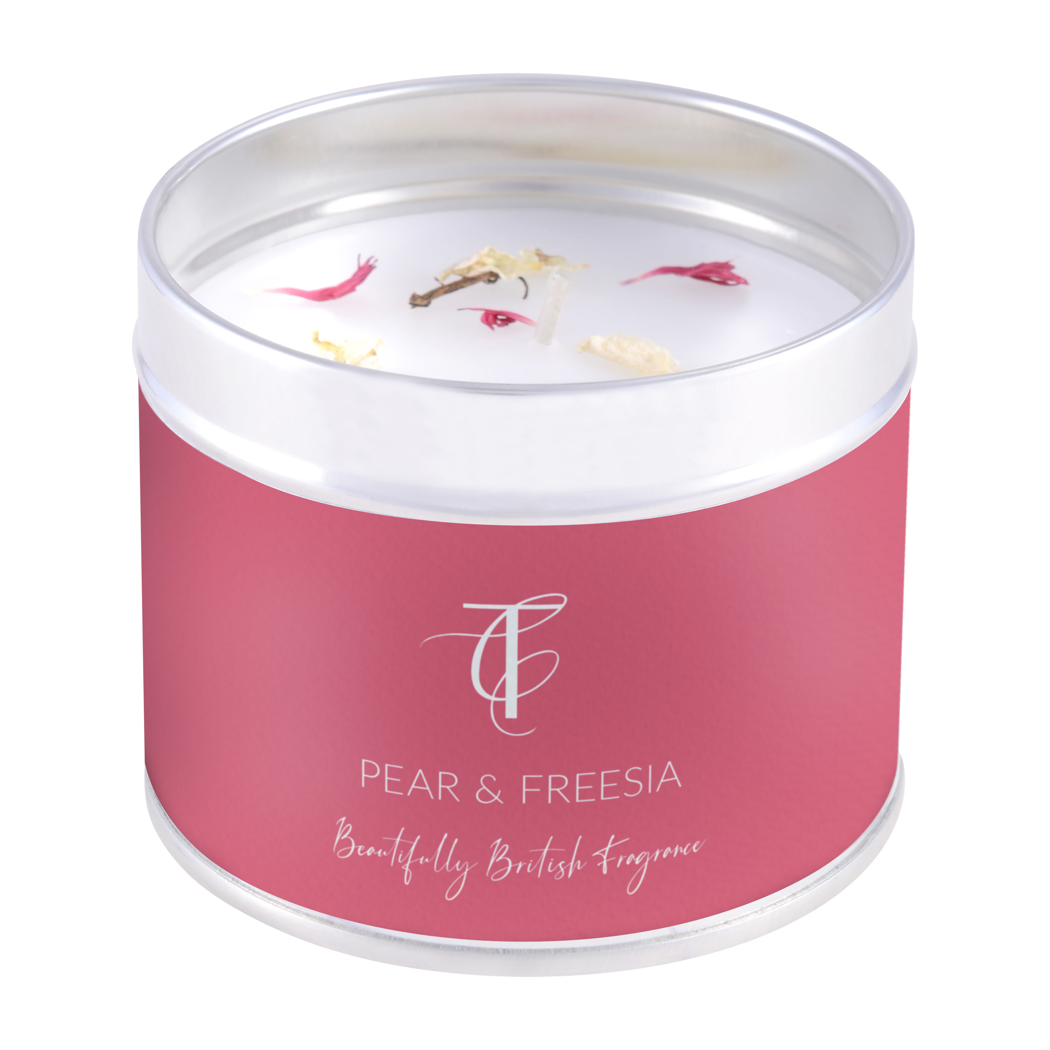NEW PASTELS-Pear & Freesia Tin Candle