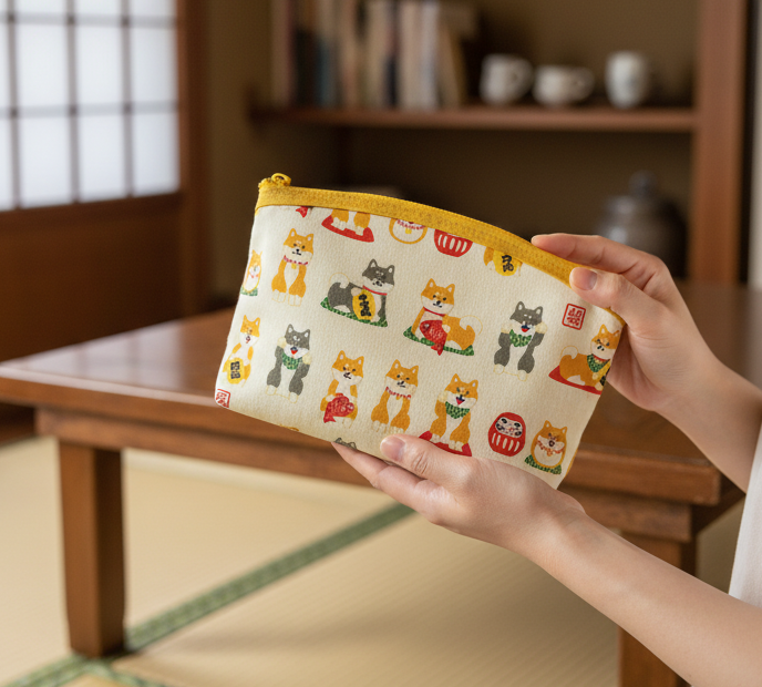 Borsa Shiba Inu e Daruma – Spirito Giapponese