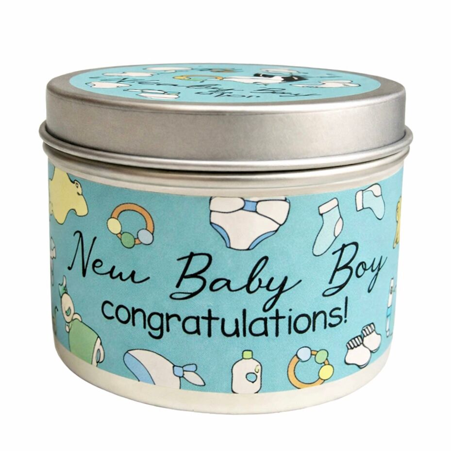 NEW EMMA LAWRENCE-SENTIMENTS-New Baby Boy Mini Tin