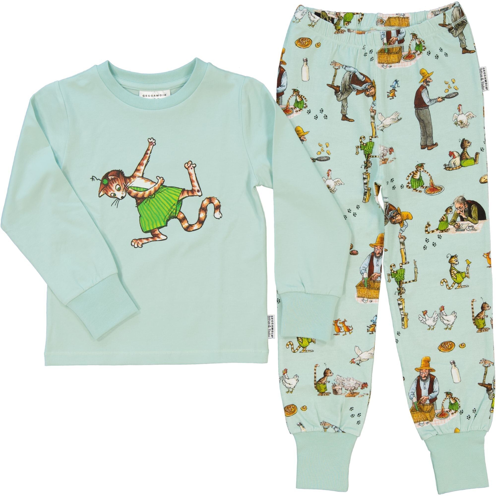 Two-piece pajamas Pettson and Findus Mint