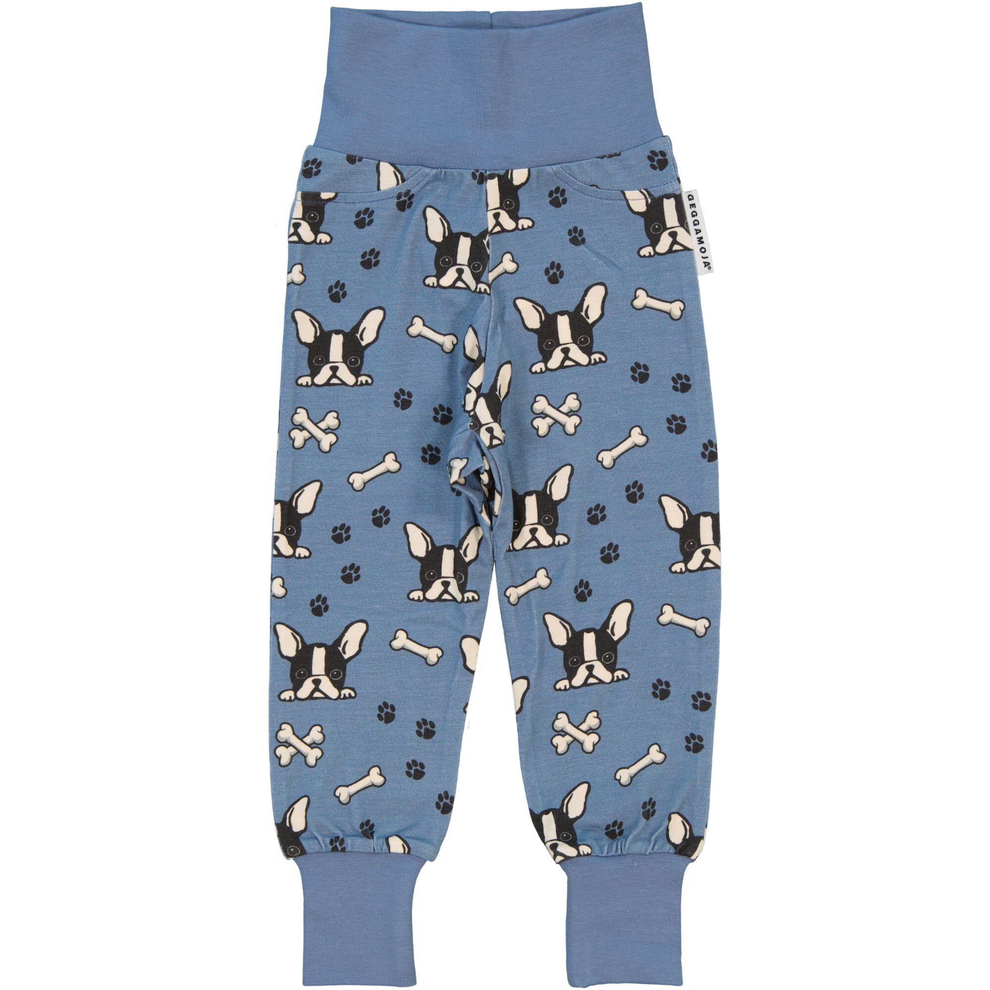 Baby Pants Bamboo Bulldog Blue